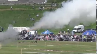 Slow-Mo of the artillery gun firing