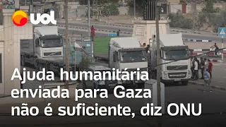 Gaza: Ajuda humanitária enviada não é suficiente diz ONU; água entregue atende a 1% dos palestinos