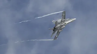 Finnish F/A-18 Hornet pulling High G-Forces at RIAT 2023 [4K]