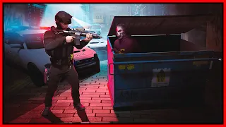 GTA 5 RP - I CONFUSED COPS BY HIDING IN DUMPSTER