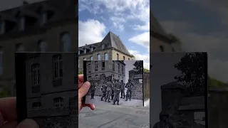 All American Liberators: 82nd Airborne in Sainte Mère Église 1944 Then and Now #thenandnow #history