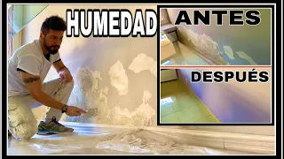 CÓMO REPARAR UNA PARED CON HUMEDAD te explico cómo pintar paredes con HUMEDADES paso a paso FÁCIL.⭐️