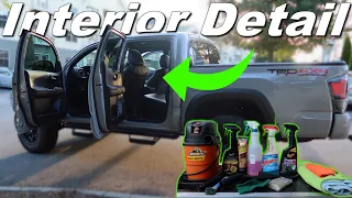 How to CLEAN your TRUCK's INTERIOR (2020 Toyota Tacoma TRD) - Full Detail