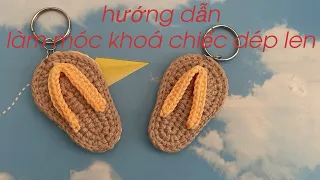 hướng dẫn làm móc khoá chiếc dép đơn giản siêu dễ làm cho người mới học