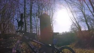 Mountain Biking Rowthorne Trail - Derbyshire