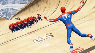 GTA 5 SPIDERMAN Ragdolls 4k Compilation #11 (Funny Moments/Fails/Euphoria Physics)