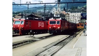 1998-2001 [SD] Shunting in Disentis/Mustér station RhB - FO - CLASSIC Bahnhof