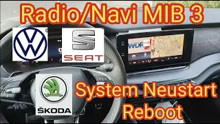 MIB3 Reset/Reboot/Neustart - VW, SKODA, SEAT, MIB 3 - Fehler Assistenzsysteme Golf 8, Octavia,Superb