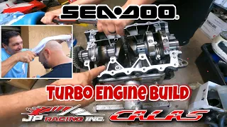 Sea-Doo Rotax Turbo Engine Block Build with JP Racing + Tech Tips + Calas Performance + Calas World