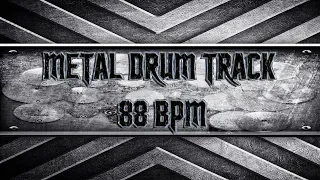 Groovy Metal Drum Track 88 BPM (HQ,HD)