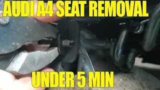 How to remove the Front seats - Audi A4 B5