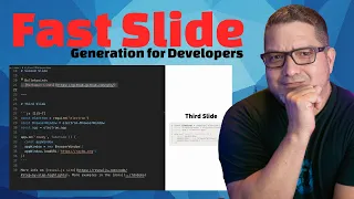 Create Slides Faster Using Markdown for Developers who Code and Present