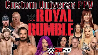 WWE 2K20 Universe Mode | Royal Rumble PPV (Part 2)