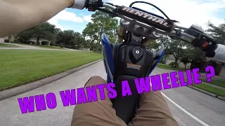 Wr250r Wheelies and Catching up !