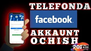 Facebook ochish oson yoli facebook   ochish