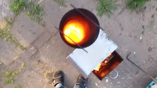 Rocket stove piping hot