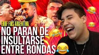 LA JORNADA DE LOS INSULTOS ENTRE MINUTOS 🤣🤣🤣 el humor del freestyle FMS Argentina j02 (llorando)