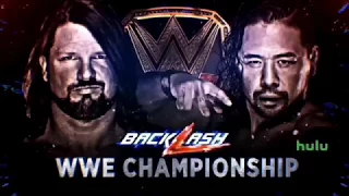 ▶WWE Backlash 2018 Aj Styles vs Shinsuke Nakamura Official match card.