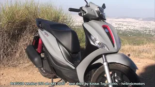 PIAGGIO Medley 150 abs MY 2020  test ride by Kostas Tournavitis - hellenicmotors