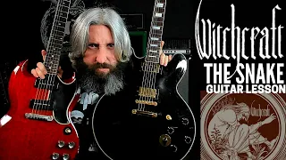 Witchcraft The Snake Doom Metal Guitar Lesson + TABS