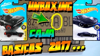 UNBOXING "CAJA/CASE A" HOT WHEELS BASICOS 2017