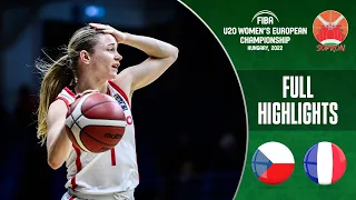 Semi-Finals: Czech Republic - France | Baskeball Highlights - #FIBAU20Europe Women