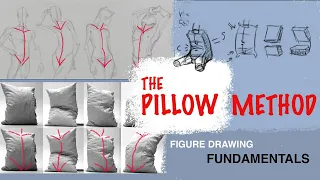 Drawing the torso with the Pillow Method: figure anatomy drawing for beginners