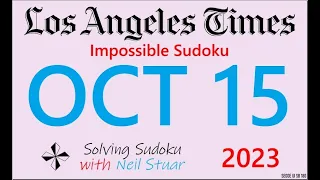 LA Times  Impossible Sudoku, Oct 15, 2023