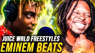 NOT HUMAN!! | Juice WRLD Freestyles For 1HR Over Eminem Beats (REACTION)