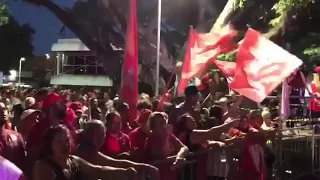 Em Maricá, multidão entoa ‘olê, olê, olê, olá, Lula, Lula’