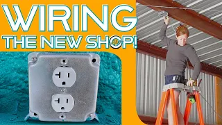 Wiring My New Shop | Adding Outlets and Lighting