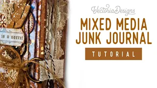 Mixed Media Junk Journal Tutorial | Wonderful Watches Crafting Printables Kit | Steampunk