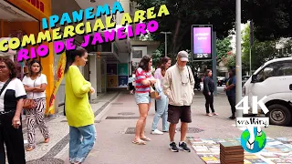 【4K】IPANEMA COMMERCIAL AREA - RIO DE JANEIRO