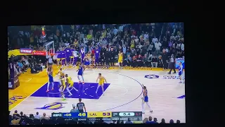 Austin Reaves half court buzzer beater 😳 Lakers destroying Warriors in game 6