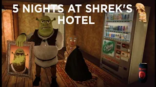 Jogando 5 Nights At Shrek's Hotel gameplay completa