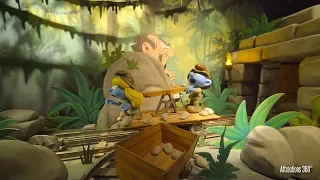 [4K] The Smurfs Dark Ride - Smurfs Studio Tour ride - Motiongate