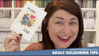 🔴 Make 5 Simple Cards with adult Colouring