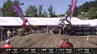 Jeremy Seewer passes Max Anstie MXGP of Switzerland presented by iXS - motocross