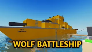 THE SINKING OF WOLF BATTLESHIP || Destroy The Ship Movie || Roblox