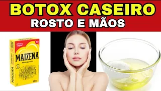 BOTOX CASEIRO 100% NATURAL para o ROSTO e para ter MÃOS sem manchas (Faça em casa em 10 minutos)