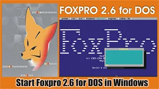 Start Foxpro 2.6 for DOS in windows.