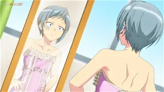 Cuando te ves linda con ropa de mujer // momento divertido del anime