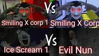 SMILING X CORP 1 VS SMILING X CORP 2 VS ICE SCREAM VS EVIL NUN