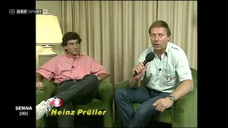 Ayrton Senna im Interview mit Heinz Prüller (1991) | German