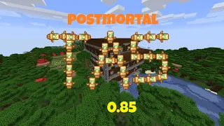 Minecraft Postmortal Advancement in .083s [TAS, read description]