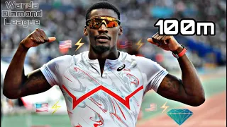 (100m) Florence Diamond League 2023 - Men's 100m (Kerley, Omanyala, Bromell, Simbine, Blake, Bracy)