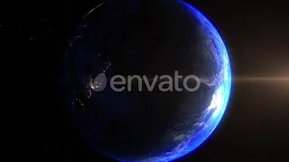 Realistic Earth Zoom In Night Lights Clouds South America Brazil Sao Paulo Rio De Janeiro | Moti...