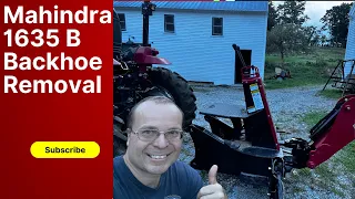 How To Remove The Backhoe From Your Mahindra Tractor