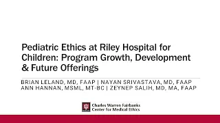 October 2023 - Pediatric Ethics at Riley Hospital for Children