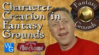 D&D 5th Edition Character Creation in Fantasy Grounds